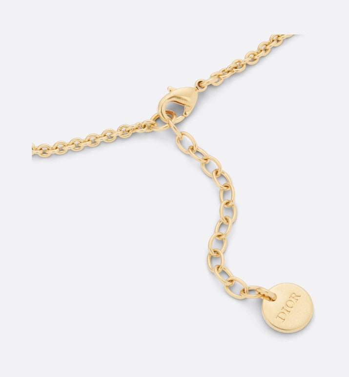 Petit CD Bracelet • Gold-Finish Metal and Silver-Tone Crystals