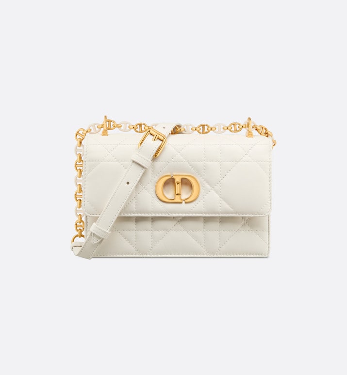 Mini Miss Caro Bag • Latte Macrocannage Lambskin