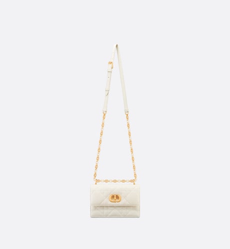 Mini Miss Caro Bag • Latte Macrocannage Lambskin