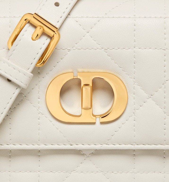 Mini Miss Caro Bag • Latte Macrocannage Lambskin