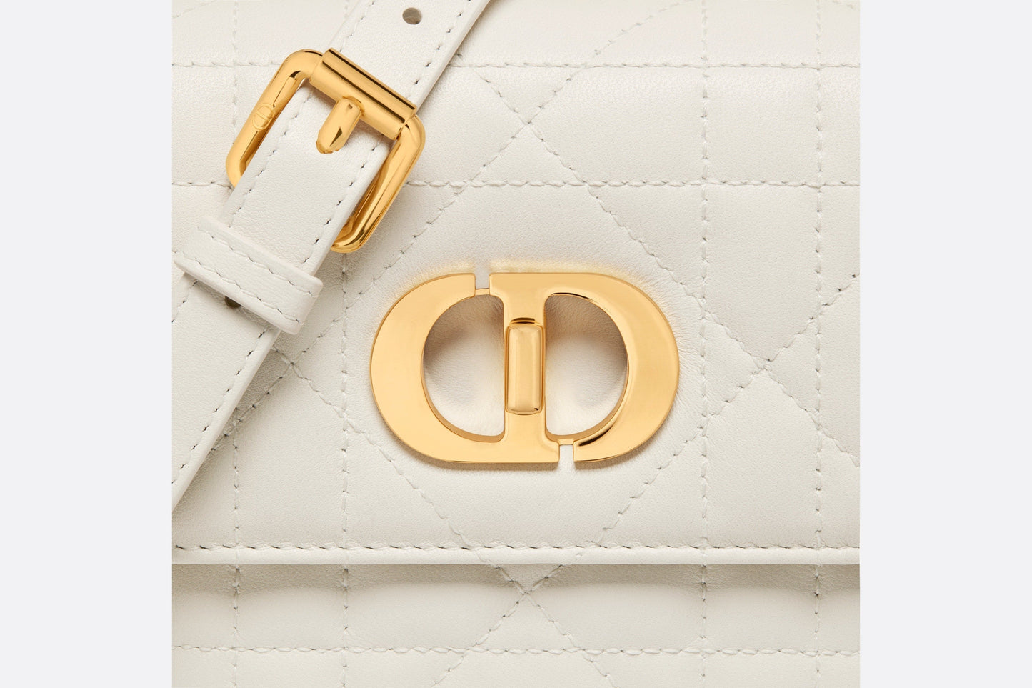 Mini Miss Caro Bag • Latte Macrocannage Lambskin