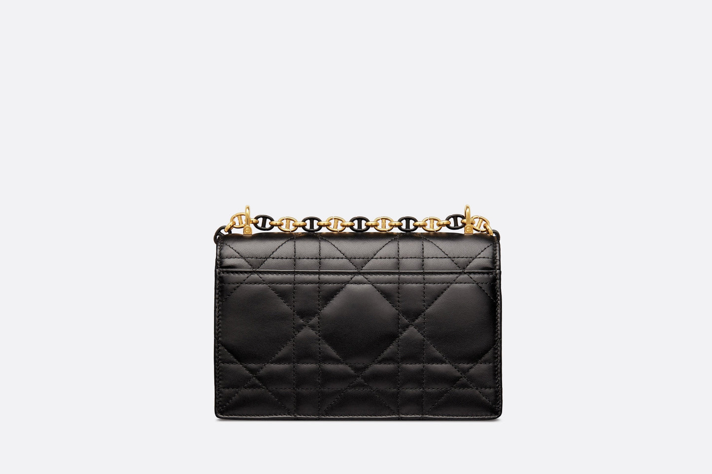 Mini Miss Caro Bag • Black Macrocannage Lambskin