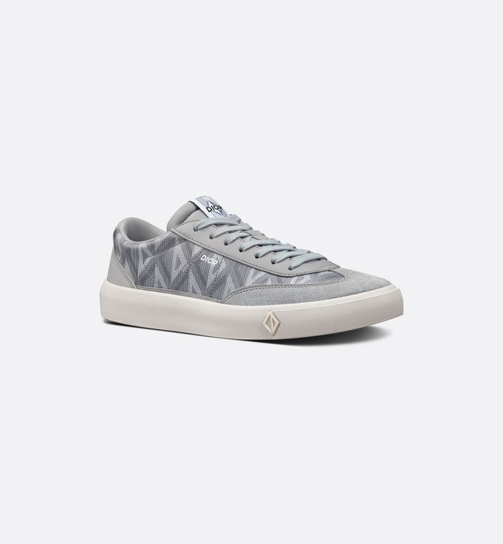 B101 Sneaker • Dior Gray CD Diamond Canvas, Smooth Calfskin and Nubuck