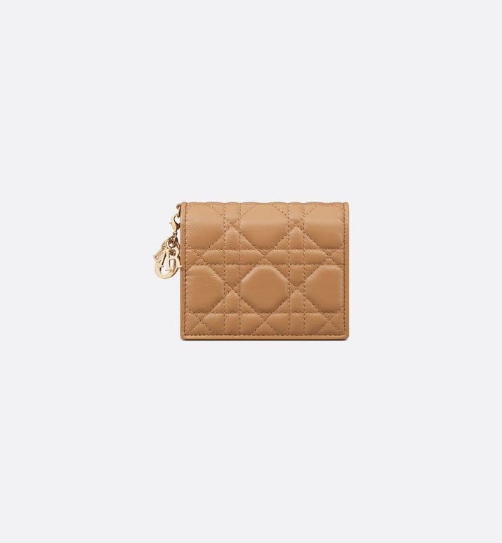Mini Lady Dior Wallet • Medium Tan Cannage Lambskin