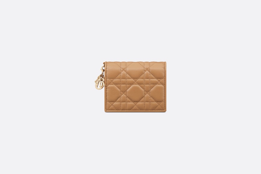 Mini Lady Dior Wallet • Medium Tan Cannage Lambskin