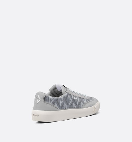 B101 Sneaker • Dior Gray CD Diamond Canvas, Smooth Calfskin and Nubuck