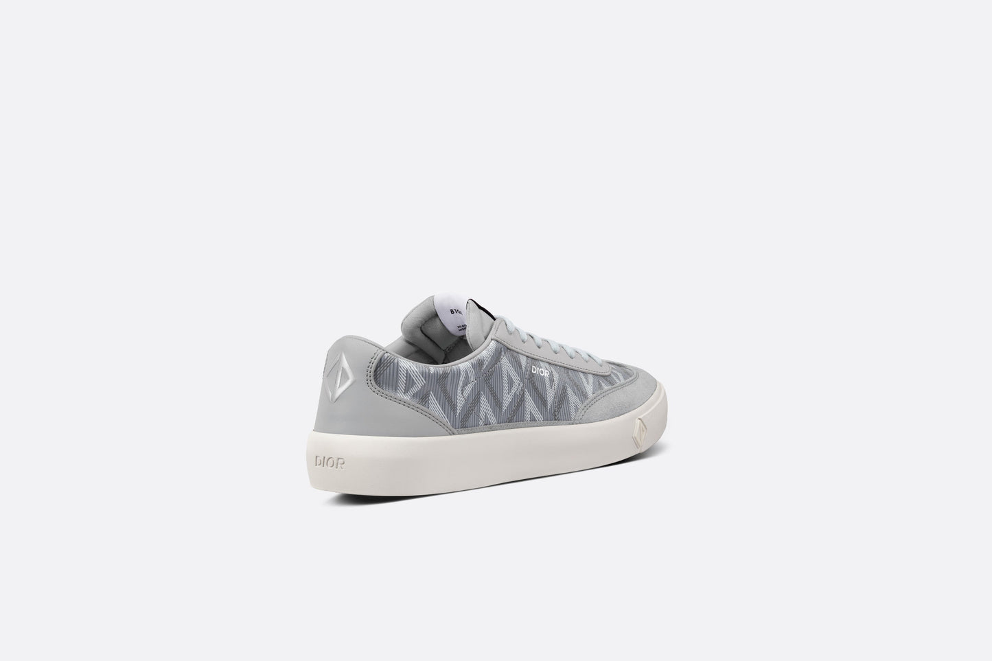 B101 Sneaker • Dior Gray CD Diamond Canvas, Smooth Calfskin and Nubuck