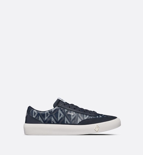 B101 Sneaker • Navy Blue CD Diamond Canvas, Smooth Calfskin and Nubuck