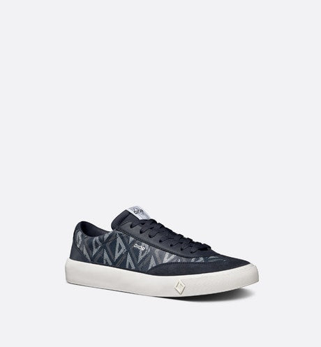 B101 Sneaker • Navy Blue CD Diamond Canvas, Smooth Calfskin and Nubuck