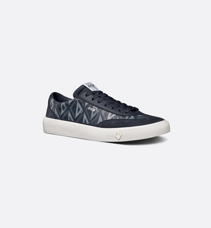 B101 Sneaker • Navy Blue CD Diamond Canvas, Smooth Calfskin and Nubuck
