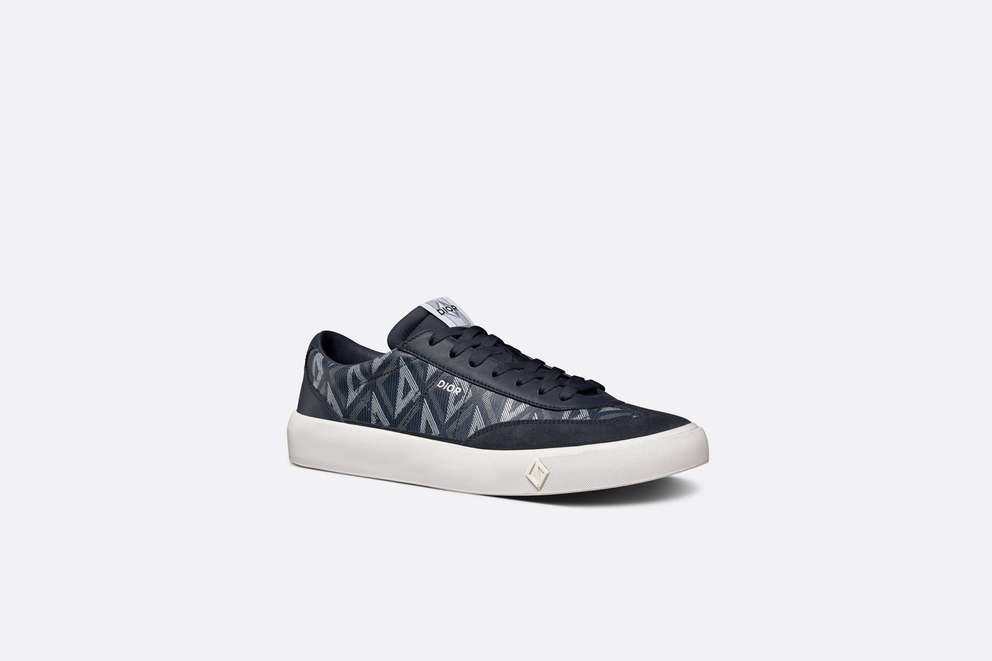 B101 Sneaker • Navy Blue CD Diamond Canvas, Smooth Calfskin and Nubuck