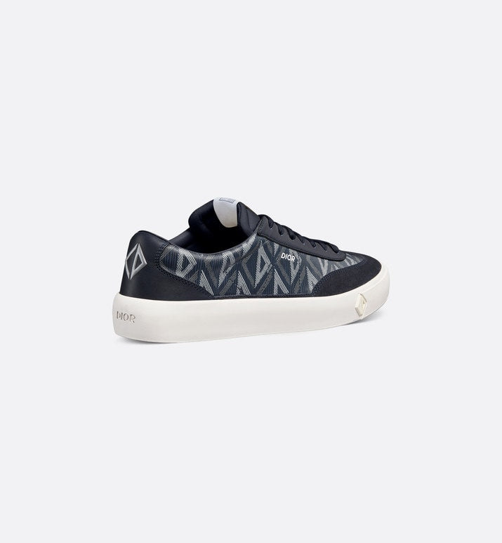 B101 Sneaker • Navy Blue CD Diamond Canvas, Smooth Calfskin and Nubuck