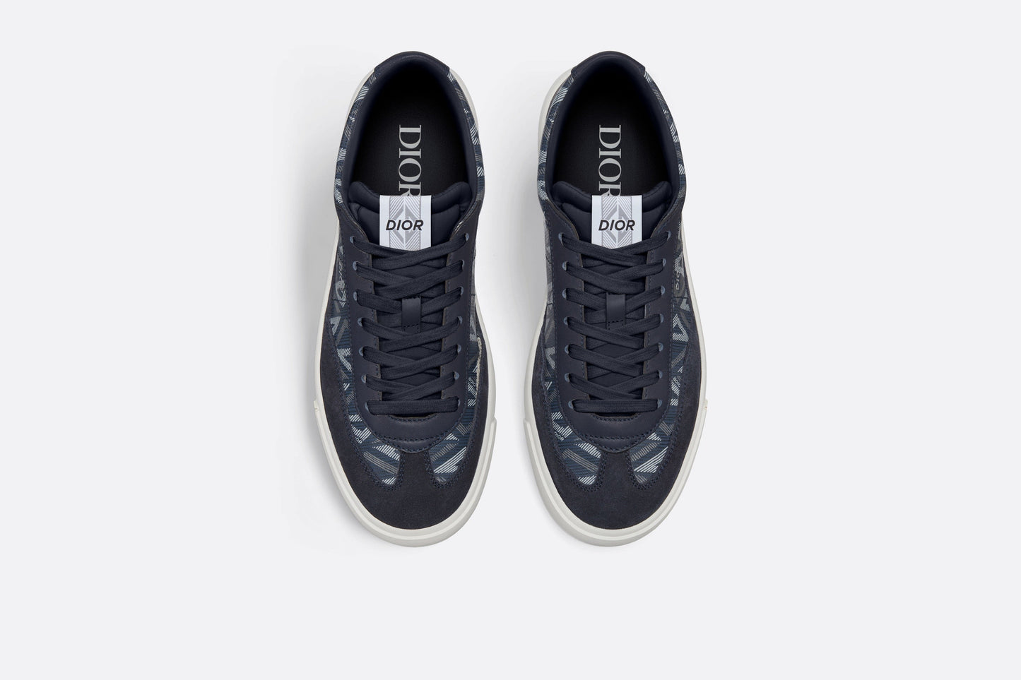 B101 Sneaker • Navy Blue CD Diamond Canvas, Smooth Calfskin and Nubuck