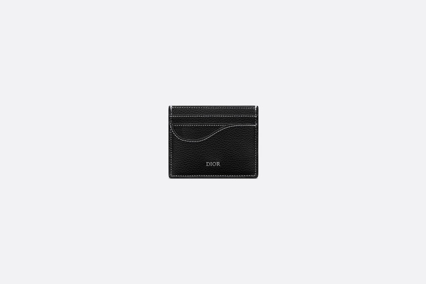 Saddle Card Holder • Black Grained Calfskin