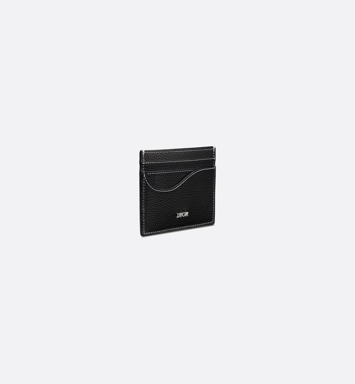 Saddle Card Holder • Black Grained Calfskin