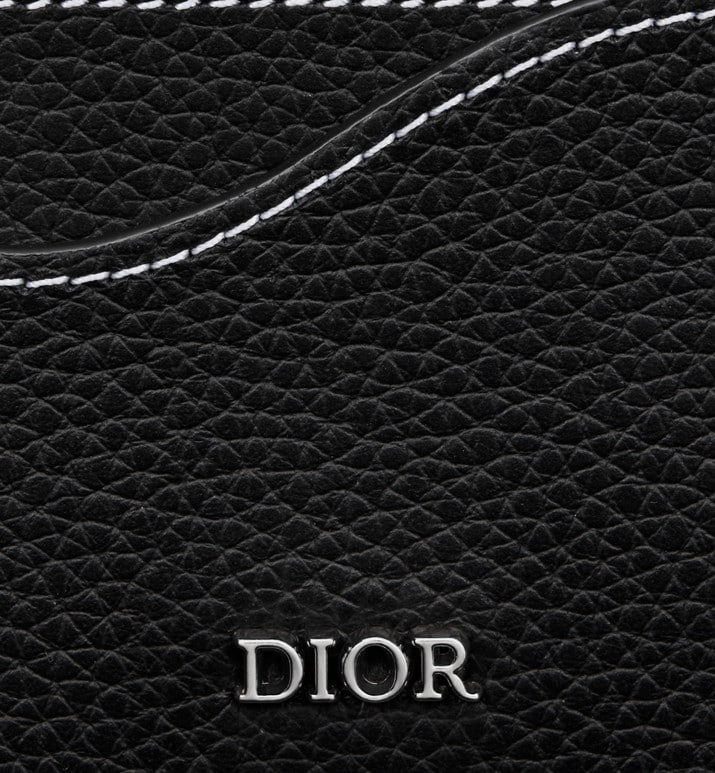 Saddle Card Holder • Black Grained Calfskin