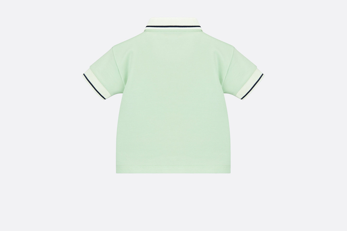 Baby Polo Shirt • Mint Green Cotton Fleece