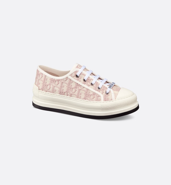 Walk'n'Dior Platform Sneaker • Nude Dior Oblique Embroidered Cotton
