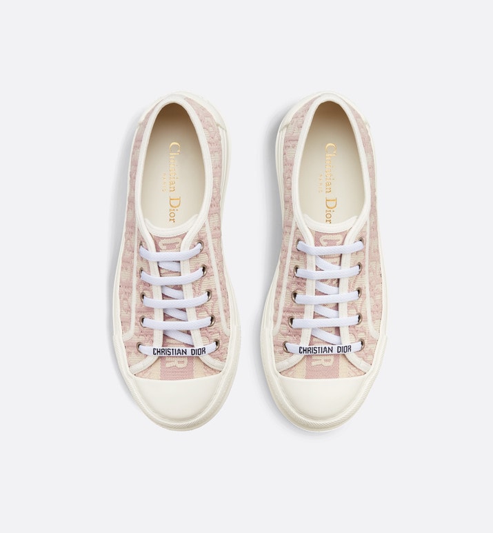 Walk'n'Dior Platform Sneaker • Nude Dior Oblique Embroidered Cotton