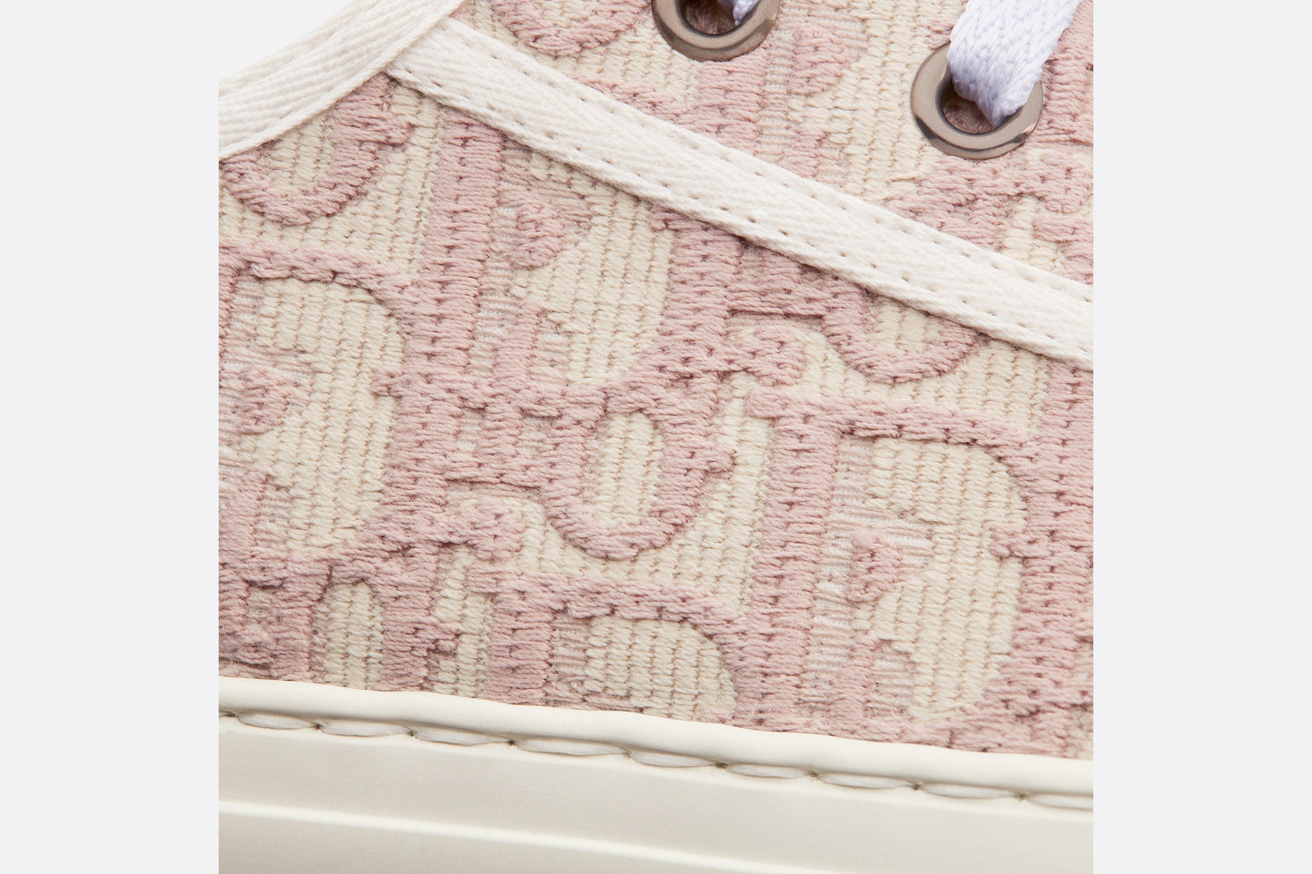 Walk'n'Dior Platform Sneaker • Nude Dior Oblique Embroidered Cotton