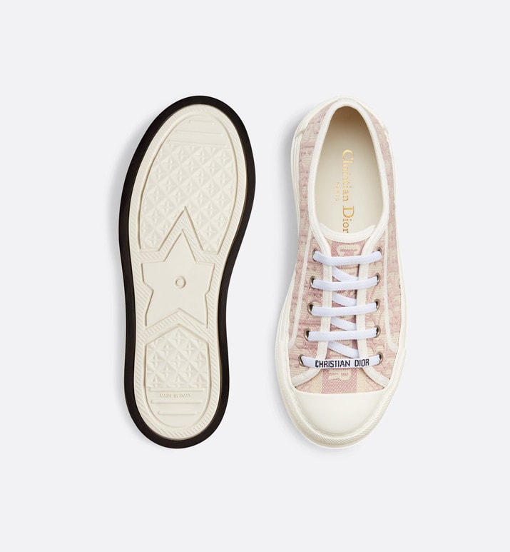 Walk'n'Dior Platform Sneaker • Nude Dior Oblique Embroidered Cotton