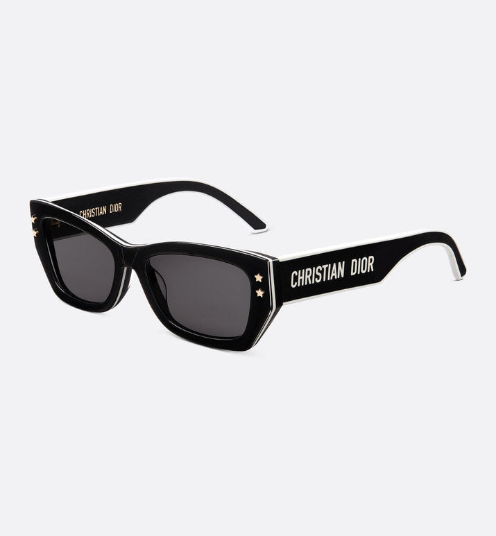 DiorPacific S2U • Black Rectangular Sunglasses