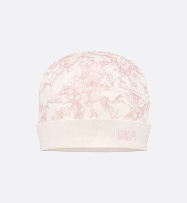 Newborn Gift Set • Ivory Cotton Interlock with Pink Lily of the Valley Print