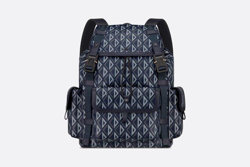 Dior Hit The Road Backpack • Navy Blue CD Diamond Canvas