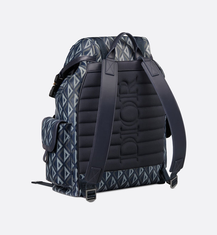 Dior Hit The Road Backpack • Navy Blue CD Diamond Canvas