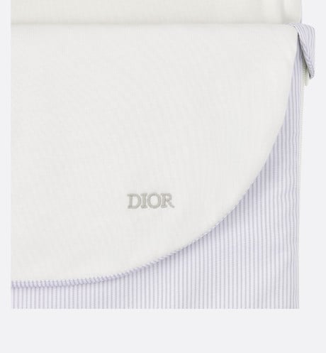 Sleeping Bag • Ivory Cotton Interlock and Poplin with Gray Stripes