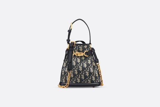 Small C'est Dior Bag • Blue Dior Oblique Jacquard