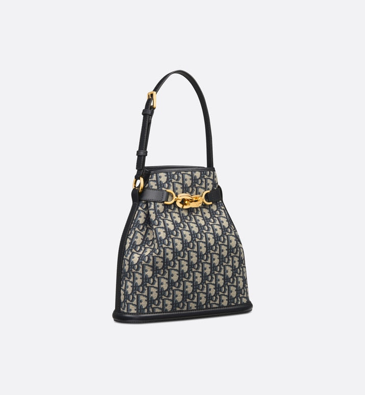 Medium C'est Dior Bag • Blue Dior Oblique Jacquard