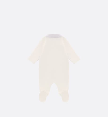 Newborn Gift Set • Ivory Cotton Interlock and Poplin with Gray Stripes