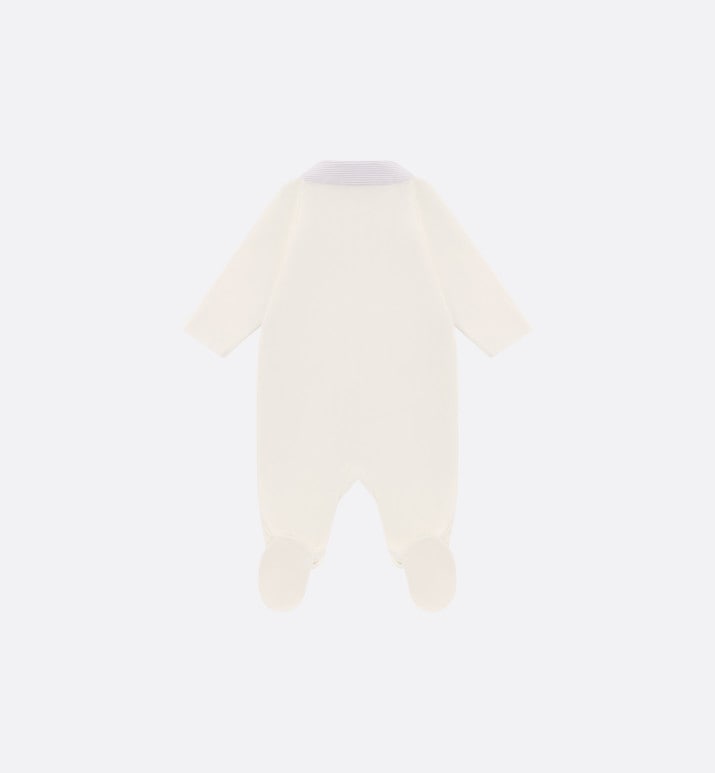 Newborn Gift Set • Ivory Cotton Interlock and Poplin with Gray Stripes