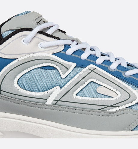 B30 Sneaker • Light Blue Mesh and Blue, Gray and White Technical Fabric