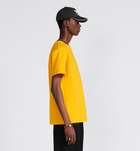 CD Icon Relaxed-Fit T-Shirt • Yellow Cotton Jersey