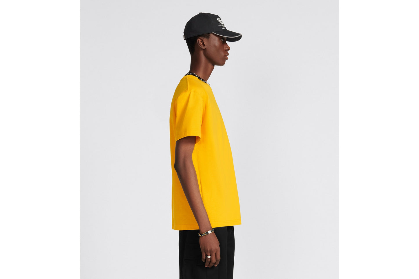 CD Icon Relaxed-Fit T-Shirt • Yellow Cotton Jersey