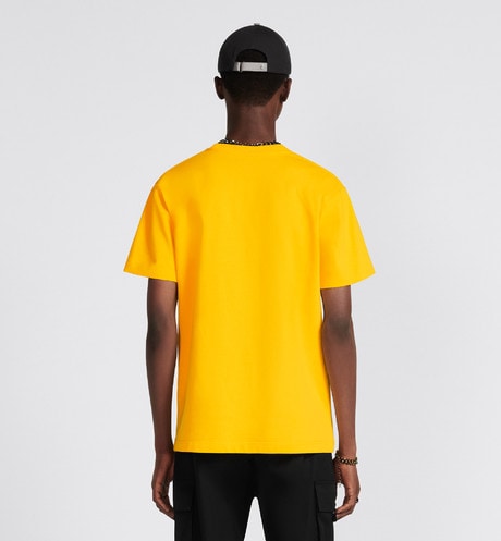 CD Icon Relaxed-Fit T-Shirt • Yellow Cotton Jersey