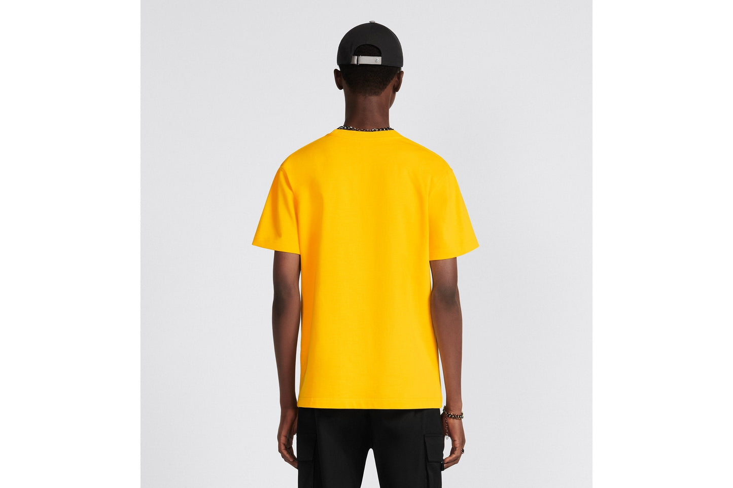 CD Icon Relaxed-Fit T-Shirt • Yellow Cotton Jersey