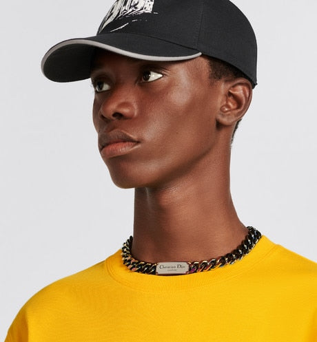 CD Icon Relaxed-Fit T-Shirt • Yellow Cotton Jersey