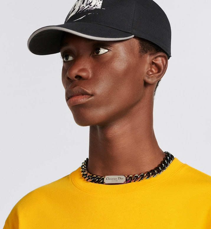 CD Icon Relaxed-Fit T-Shirt • Yellow Cotton Jersey