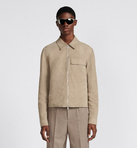 Zipped Blouson • Beige Lambskin