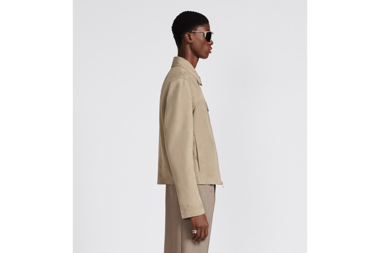 Zipped Blouson • Beige Lambskin