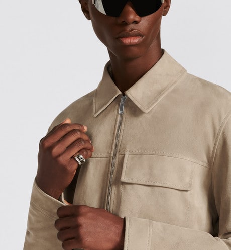 Zipped Blouson • Beige Lambskin