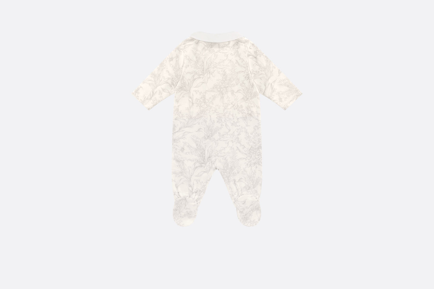 Newborn Gift Set • Ivory Cotton Interlock with Light Gray Lily of the Valley Print