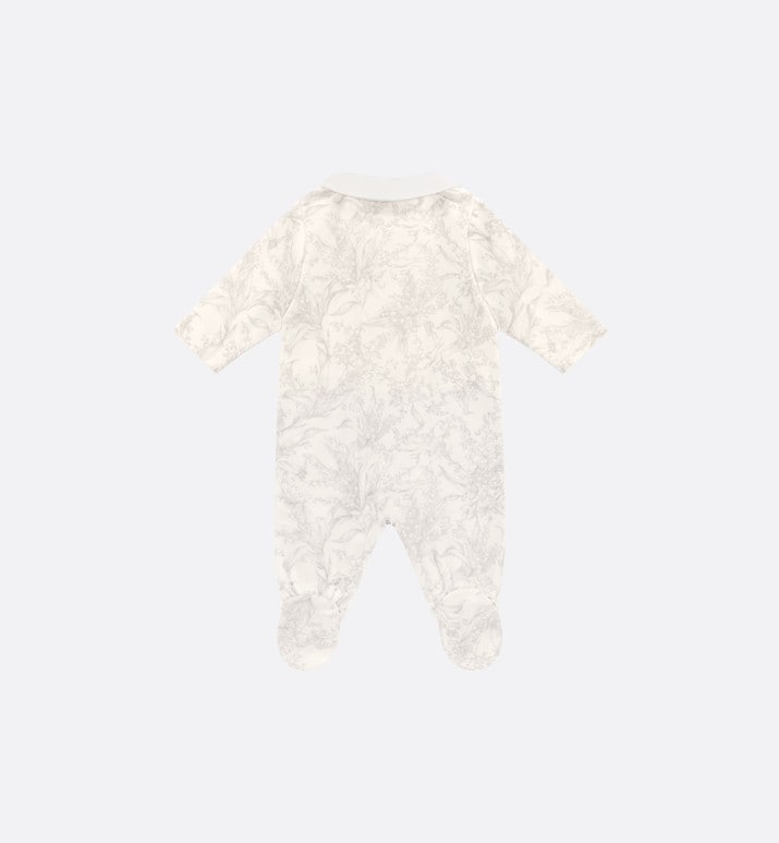 Newborn Gift Set • Ivory Cotton Interlock with Light Gray Lily of the Valley Print