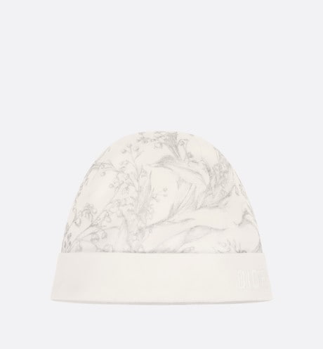 Newborn Gift Set • Ivory Cotton Interlock with Light Gray Lily of the Valley Print