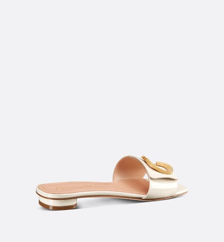 C'est Dior Slide • White Patent Calfskin