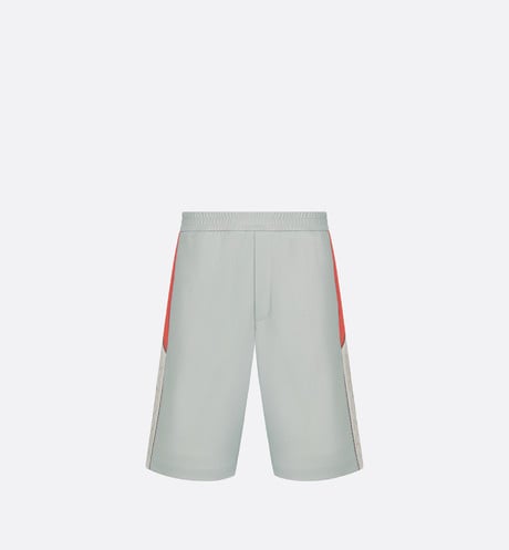 Track Shorts • Gray Cotton-Blend Jersey