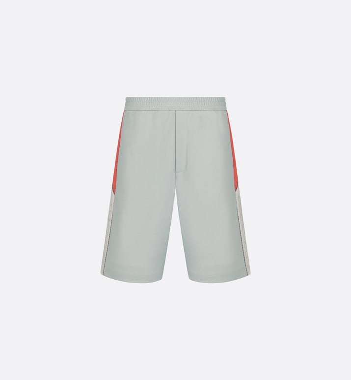 Track Shorts • Gray Cotton-Blend Jersey